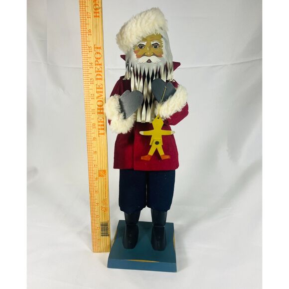 Vintage Metal Shadowdancer Santa Edna Young Signed 1987 - Picture 9 of 9